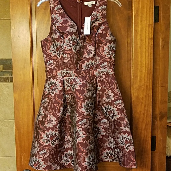 Francesca's Collections Dresses & Skirts - Burgundy and Silver Cocktail/Party Dress